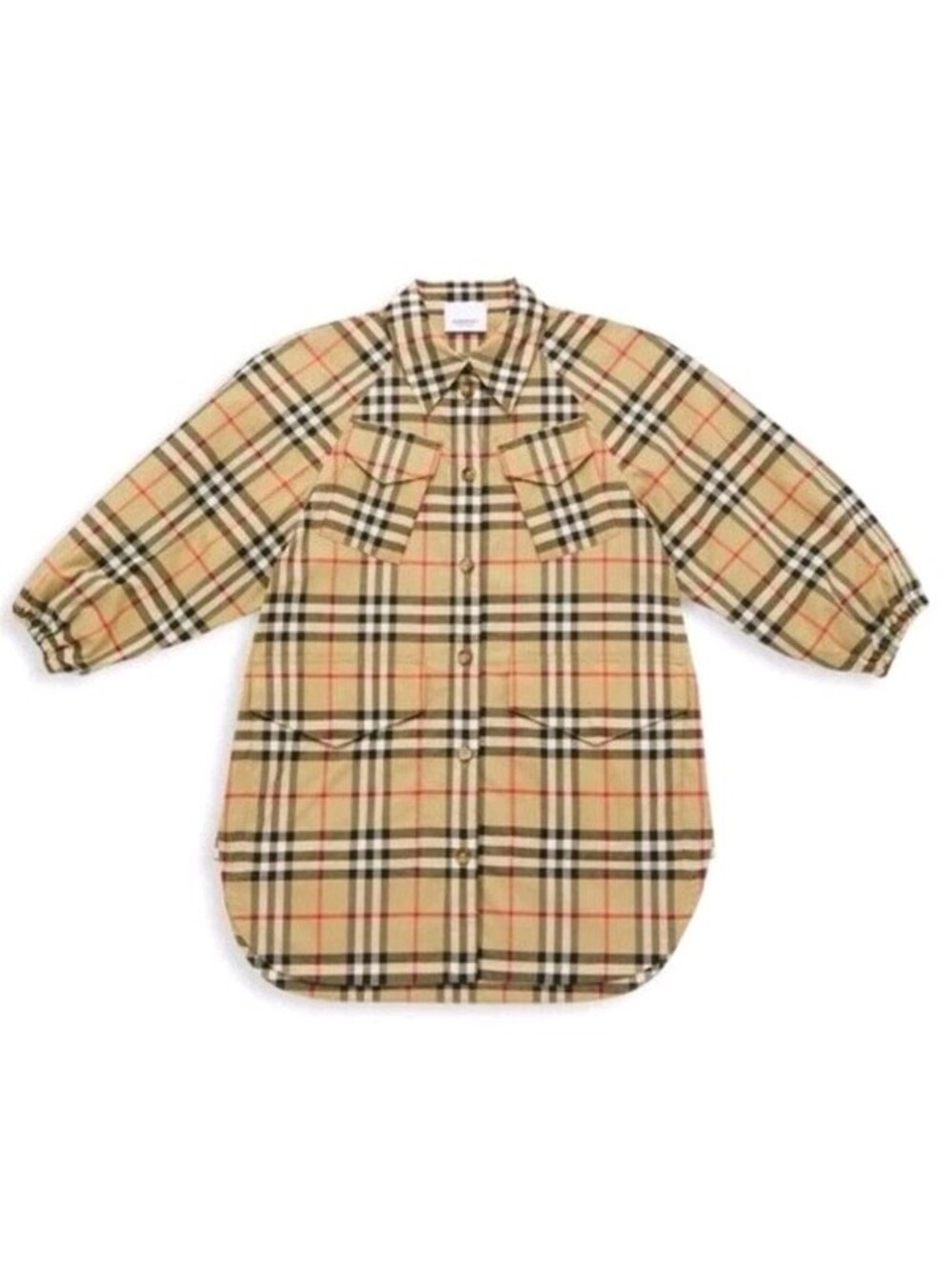 Burberry London Girls Teigan Archive Check Shirt Dress Nova Plaid Size 14y (1)